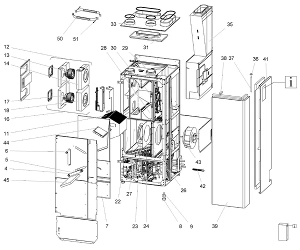 Explosionszeichnung Stiebel Eltron LWZ 304 SOL (03/2011-05/2015): Funktionsteile