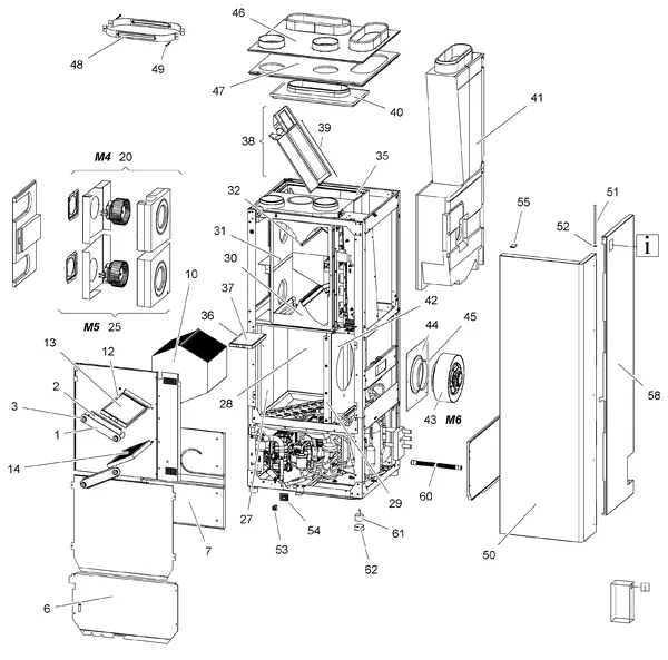 Explosionszeichnung Stiebel Eltron LWZ 504 (04/2014): Funktionsteile