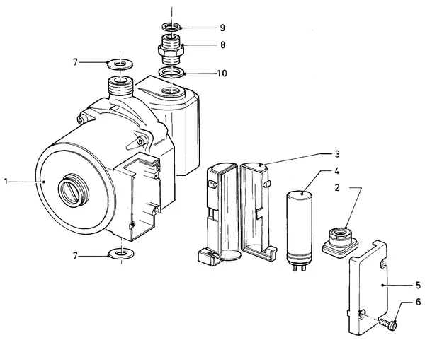 Explosionszeichnung Vaillant Kombitherme Turbo CWK 24-12 SO28: Pumpe