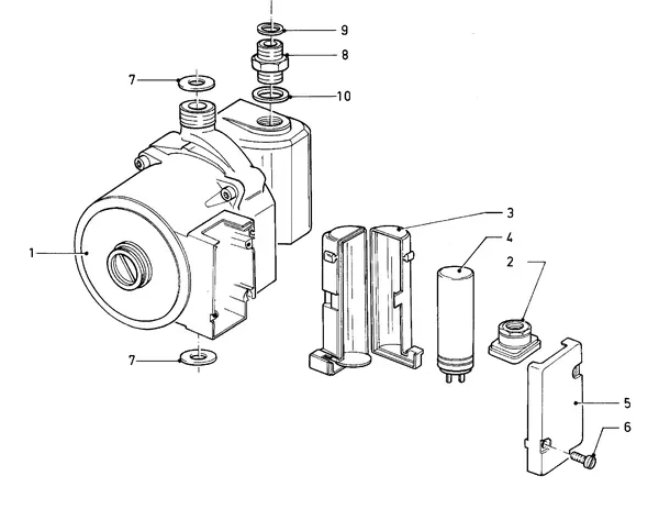 Explosionszeichnung Vaillant Heizkessel Turbo VC 245 E: Pumpe