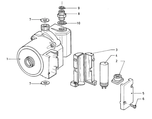 Explosionszeichnung Vaillant Kombitherme VCW 180 XE (TTB): Pumpe